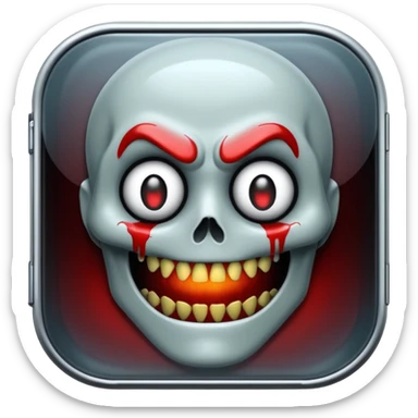 Horror movie DVD sticker