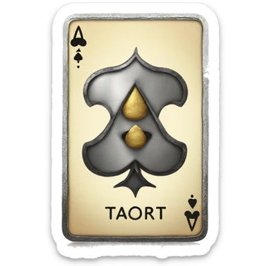 tarot playing cards made of metal sticker