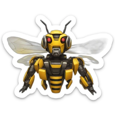 Bumblebee transformer sticker