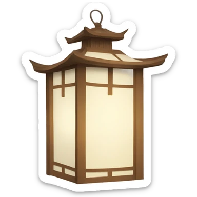 Oriental paper Latern sticker
