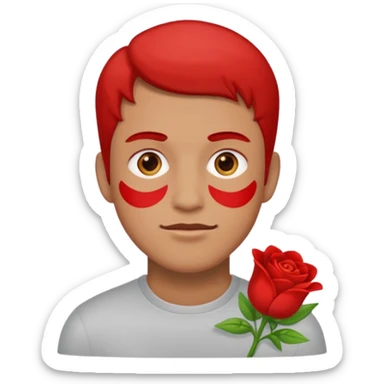 stikers de Red primavera pero para varón sticker