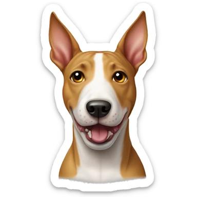 caramel bull terrier  sticker