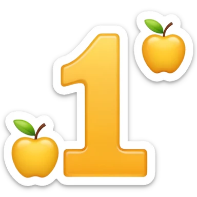 number 1 to 10 sticker