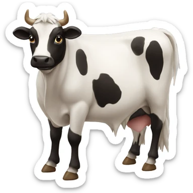 Vaca con su ternero sticker