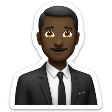 Un homme très noir sticker