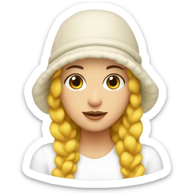 Bonnet on white girl sticker