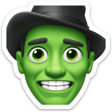 Jim Carrey in the mask but change yellow hat to black sticker