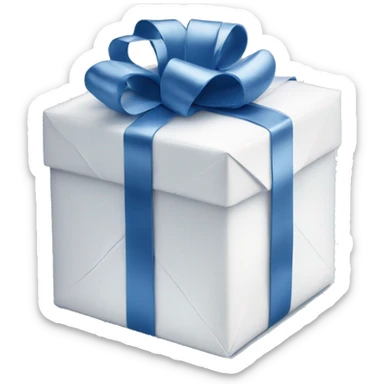 Gift with Dior style white blue wrap  sticker