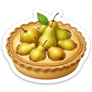 une tarte aux poire sticker