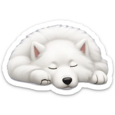 Sleeping Samoyed  sticker