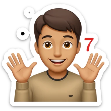 Peux tu faire mixe le mixe des ces emojis 6️⃣🤷‍♂️7️⃣😜 sticker