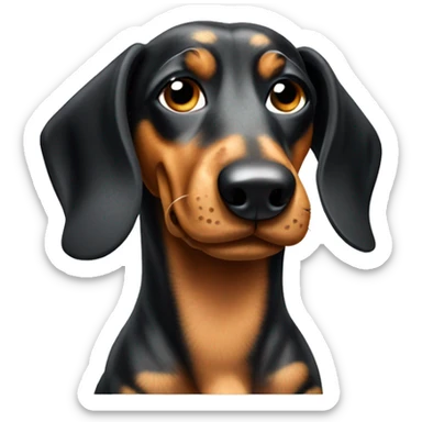 Dappled daschund dog  sticker
