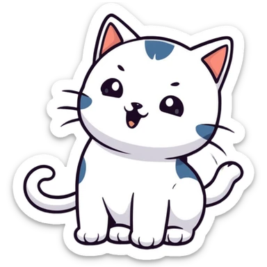 finger booping a cat nose sticker