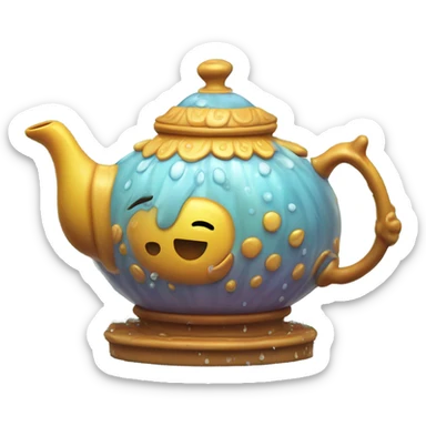  Teapot dancing in the rain sticker