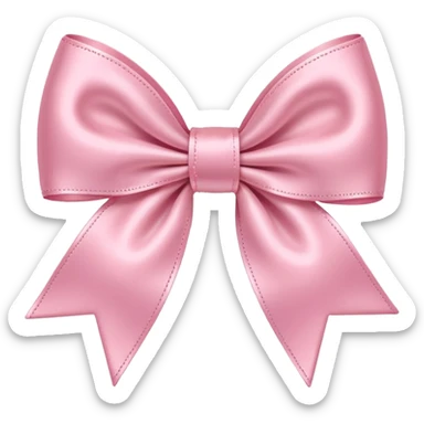 Quiero este emoji 🎀 pero de color rosa pastel claro sticker