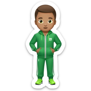 Player 124 from squid game season 3 sticker