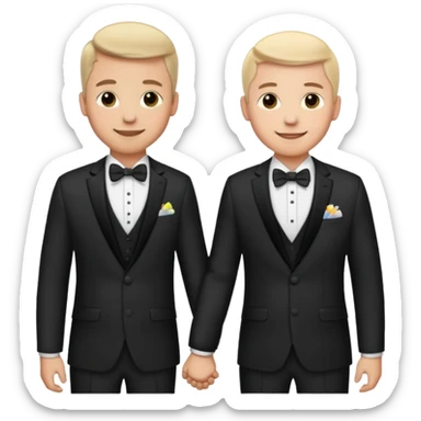 Gay civil partners cerelony in UK sticker