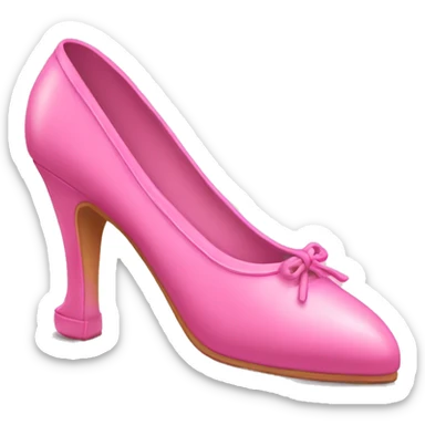 Pink point shoes sticker