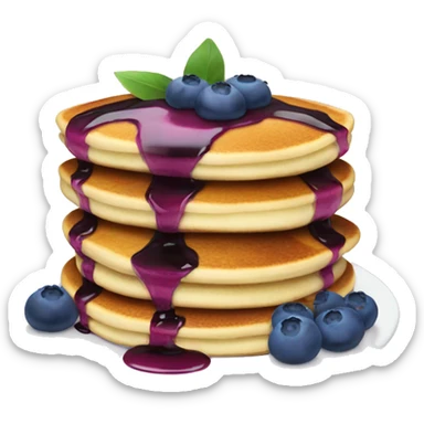 Blueberry pancakes  sticker
