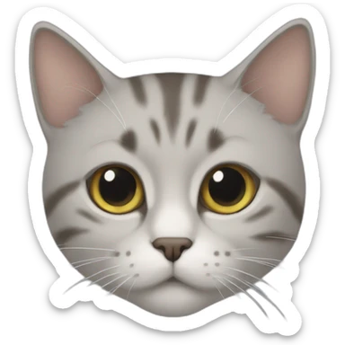 Un gato pensa sticker