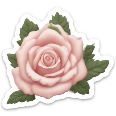 cœur rose pale  sticker