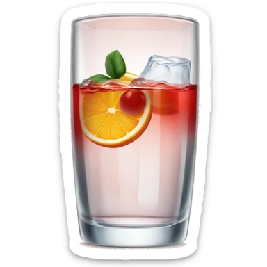 Campari Spritz in glass of water  sticker