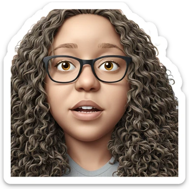 portrait of girl and boy sticker