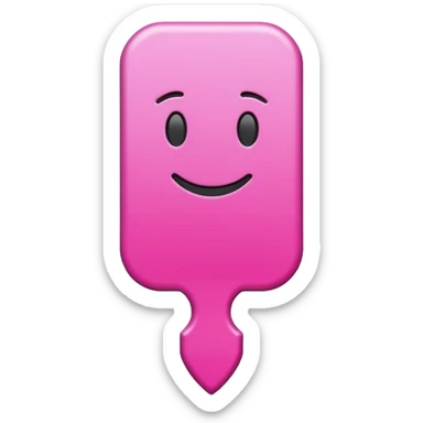 list marker pink sticker