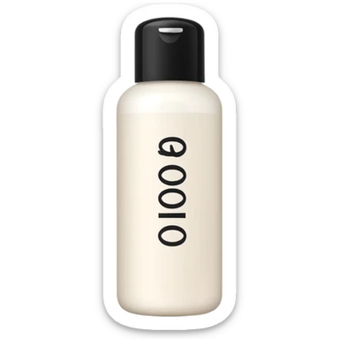 lotion avec ecriture sticker