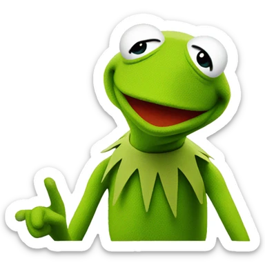 kermit meme sticker