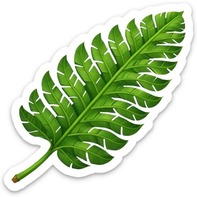only a single banana leaf sticker