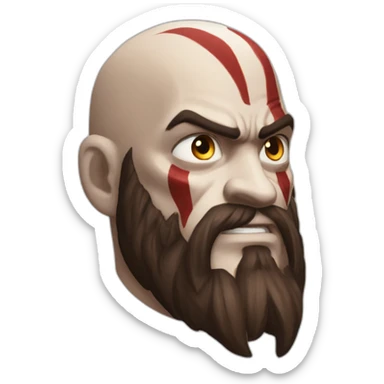 Kratos vs castor sticker