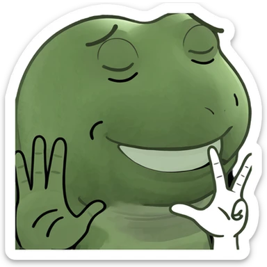 Oh, could you make a closed 👁️ but it is smiling and you get the 21 fun and finger and put it like the tap in each other sticker