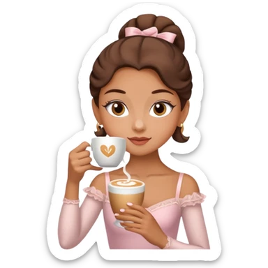 Ballerina cappuccino sticker