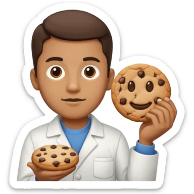 Jawed au travail avec un cookie sticker