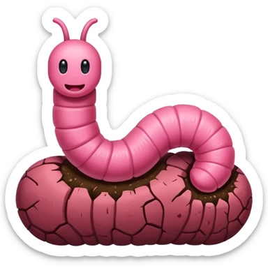 worm underground sticker