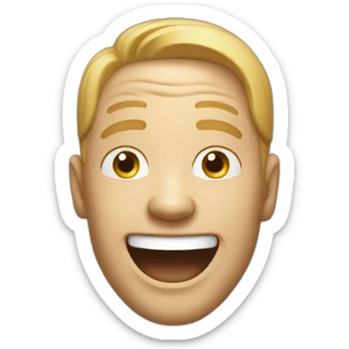 LAUGHING OUT LOUD BUT WITH A WHITE MAN sticker