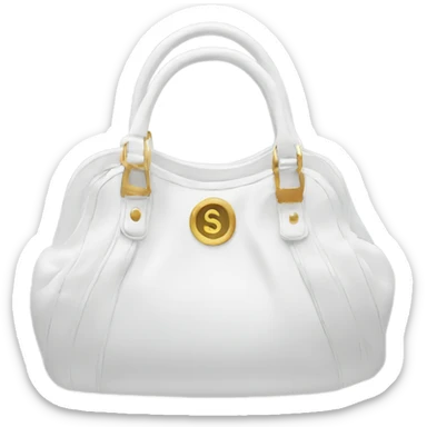 purse white  sticker