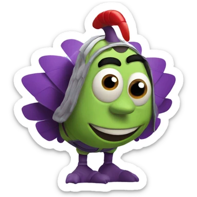 Buzz Lightyear as a turkey sticker