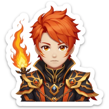 Mavuika The Pyro Archon from Genshin Impact sticker