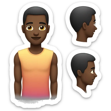 gay black man sticker