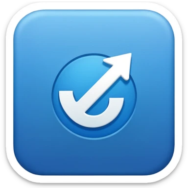 Tick ​​blue Instagram sticker