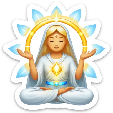 manifestation visualization, energy, spiritual concept sticker