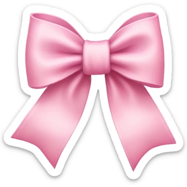 Light pink bow sticker