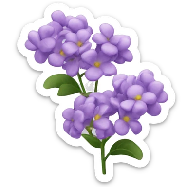 3 flores lilas sticker