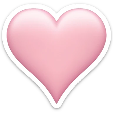pastel pink heart emoji sticker