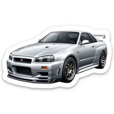 car Nissan Skyline GT-R R34 1999  sticker