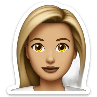 melania potrait  sticker