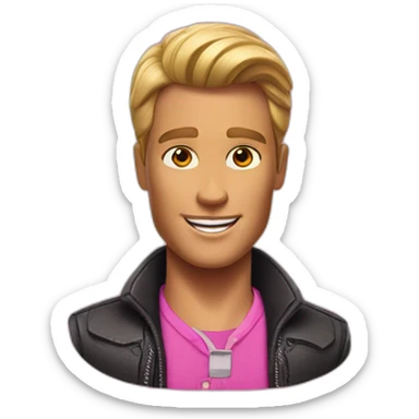Ken from the Barbie movie sticker