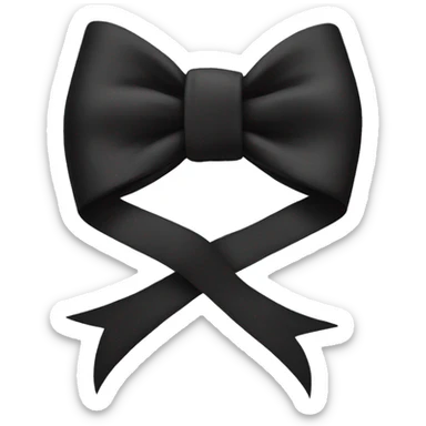 black bow sticker